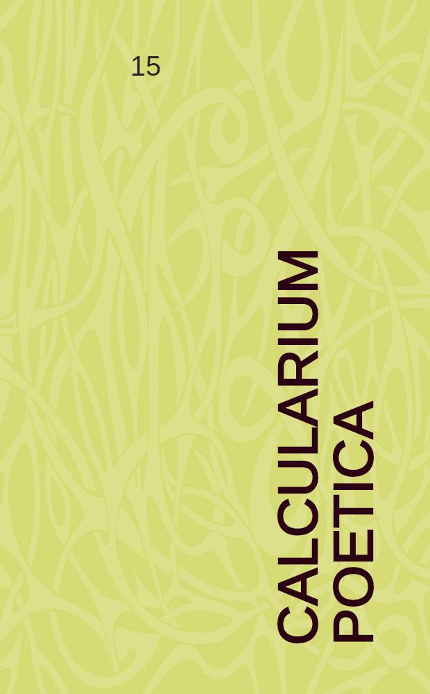 Calcularium poetica