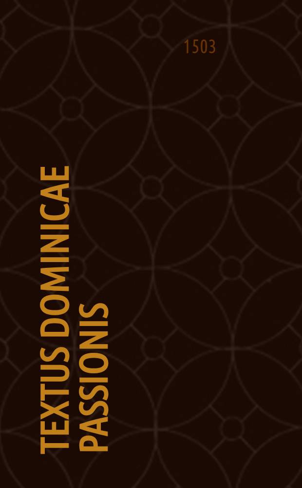 Textus dominicae passionis