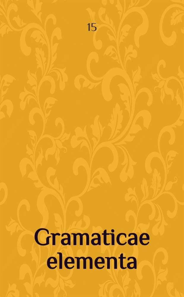 Gramaticae elementa