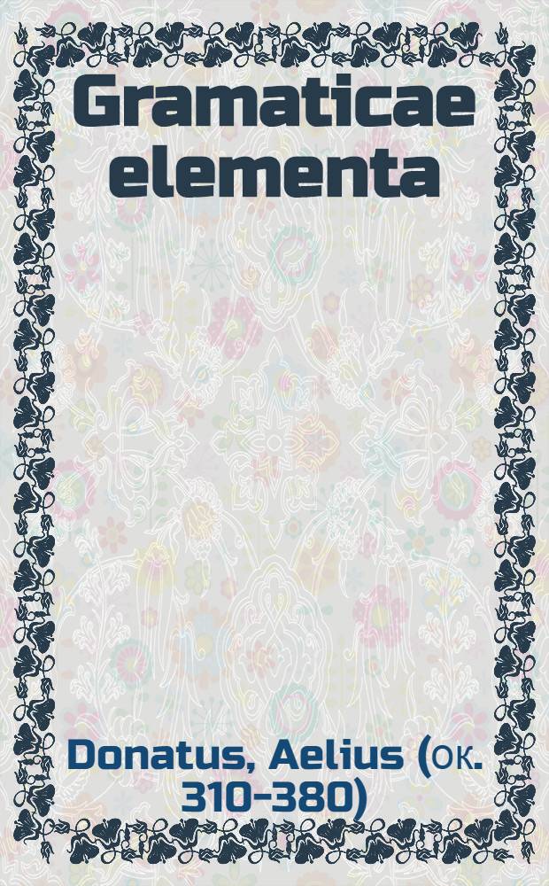 Gramaticae elementa