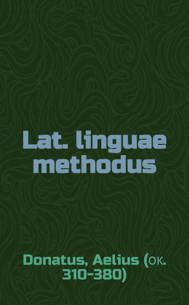 Lat. linguae methodus