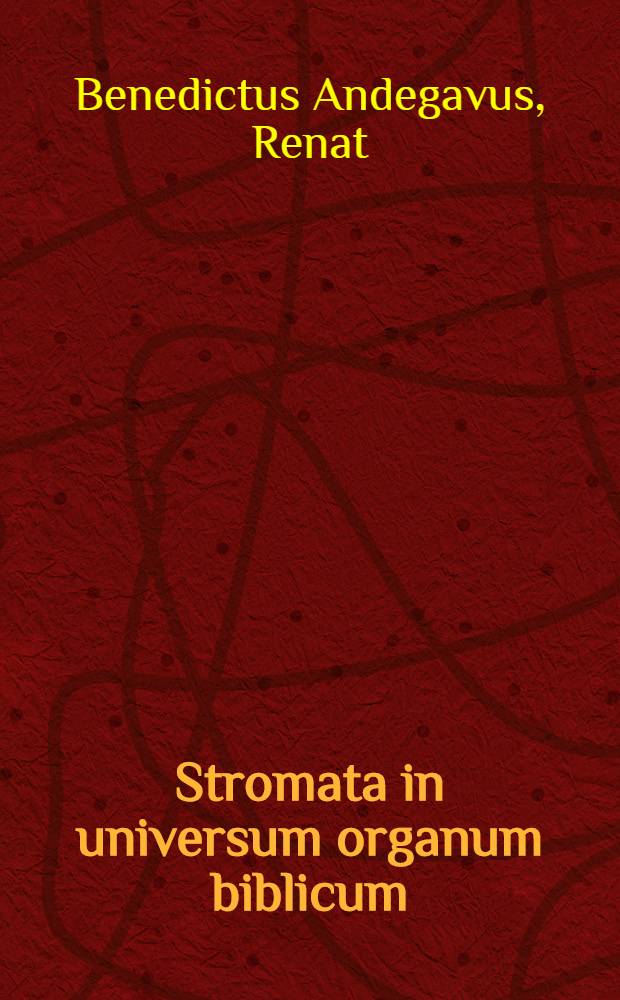 Stromata in universum organum biblicum