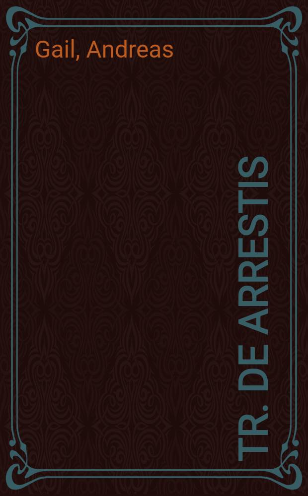 Tr. de arrestis