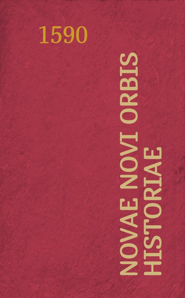 Novae novi orbis historiae