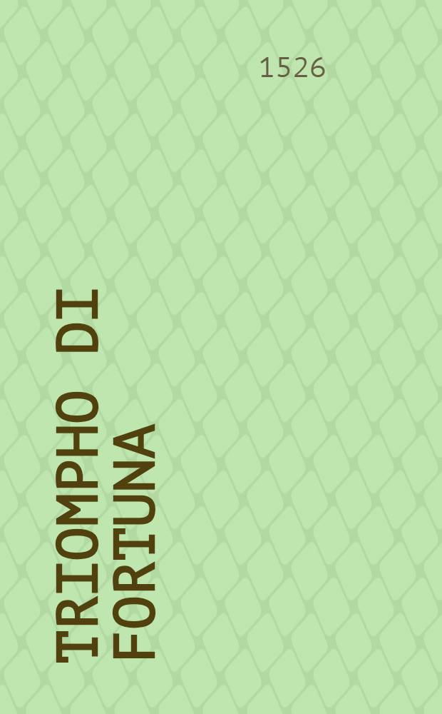 Triompho di fortuna