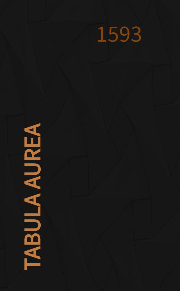 Tabula aurea