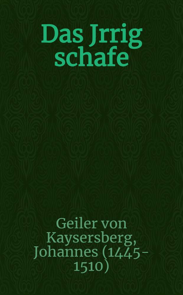 Das Jrrig schafe