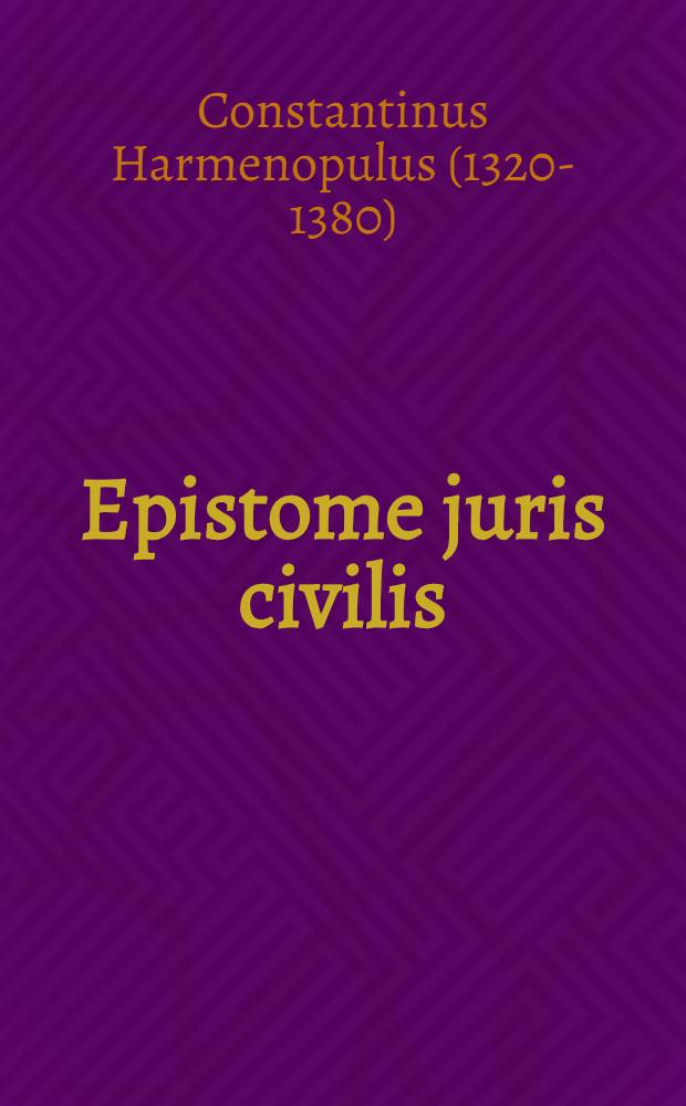 Epistome juris civilis