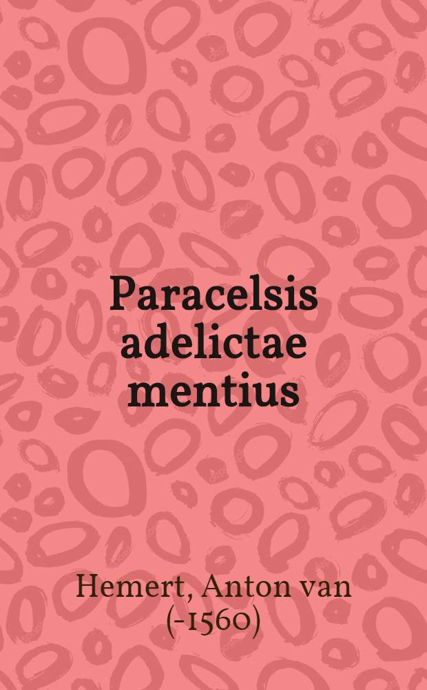 Paracelsis adelictae mentius