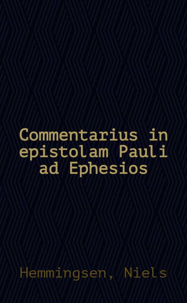 Commentarius in epistolam Pauli ad Ephesios