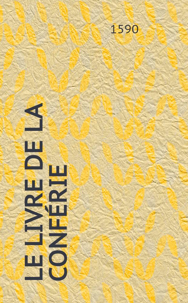 Le livre de la conf&eacute;rie