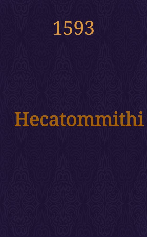 Hecatommithi