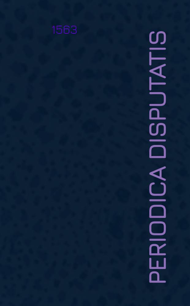 Periodica disputatis