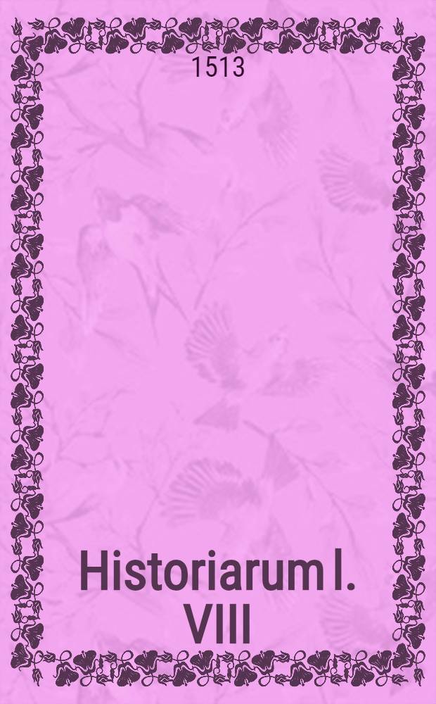 Historiarum l. VIII