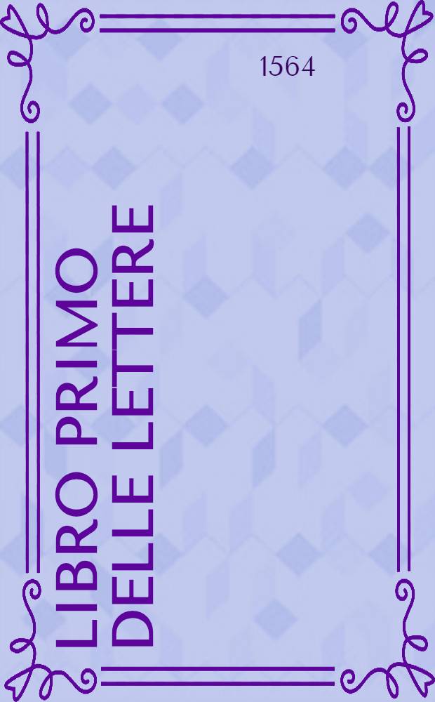 Libro primo delle lettere