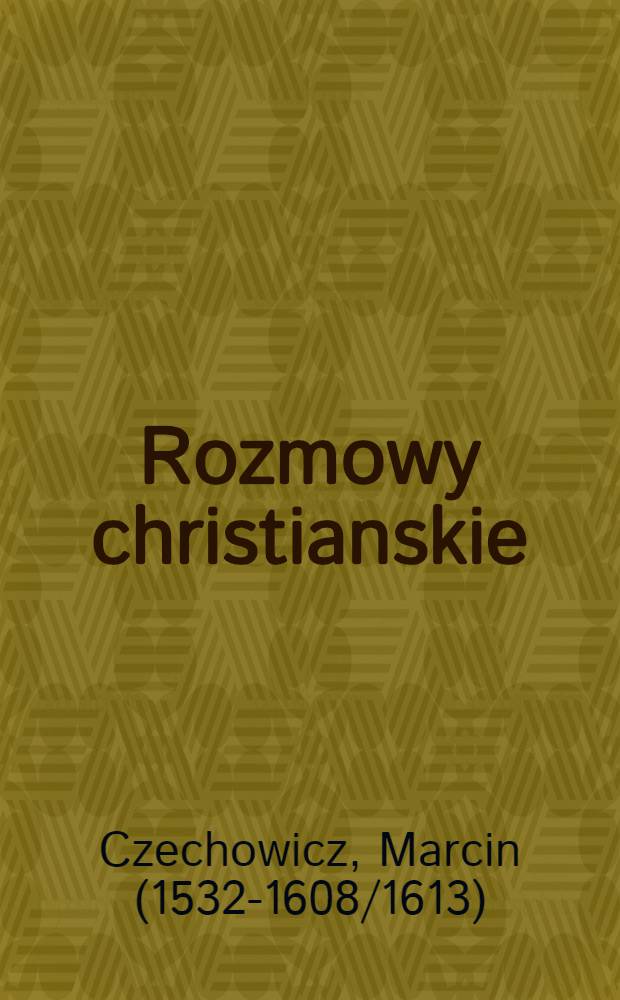 Rozmowy christianskie