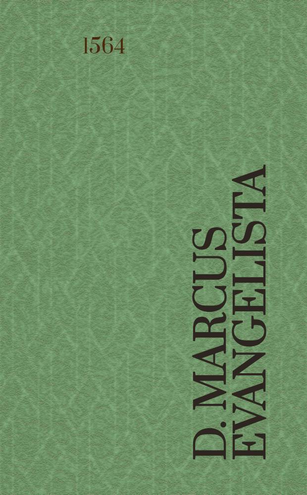 D. Marcus evangelista