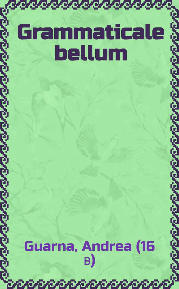 Grammaticale bellum