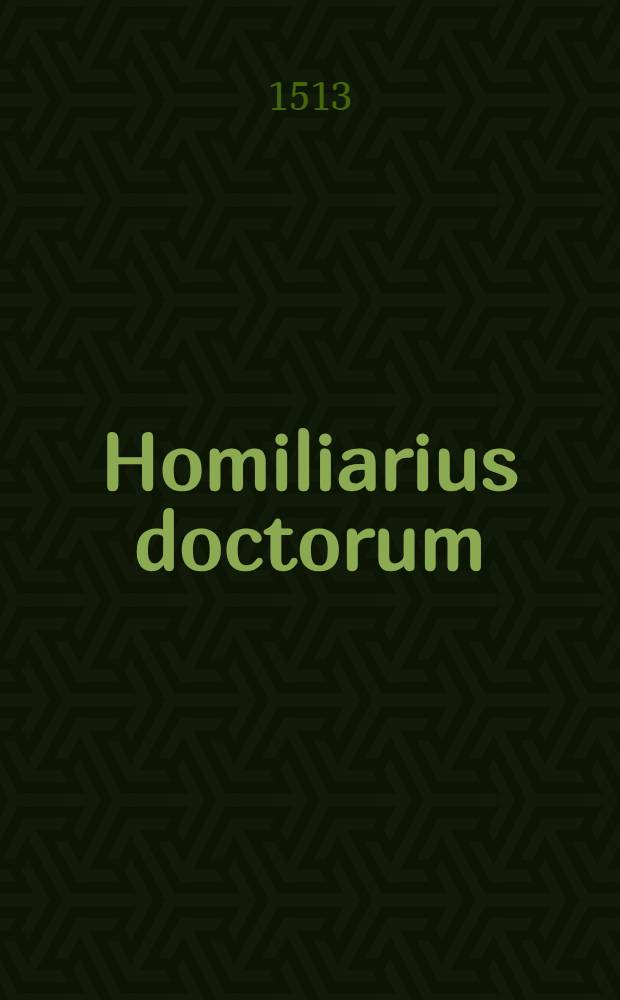Homiliarius doctorum