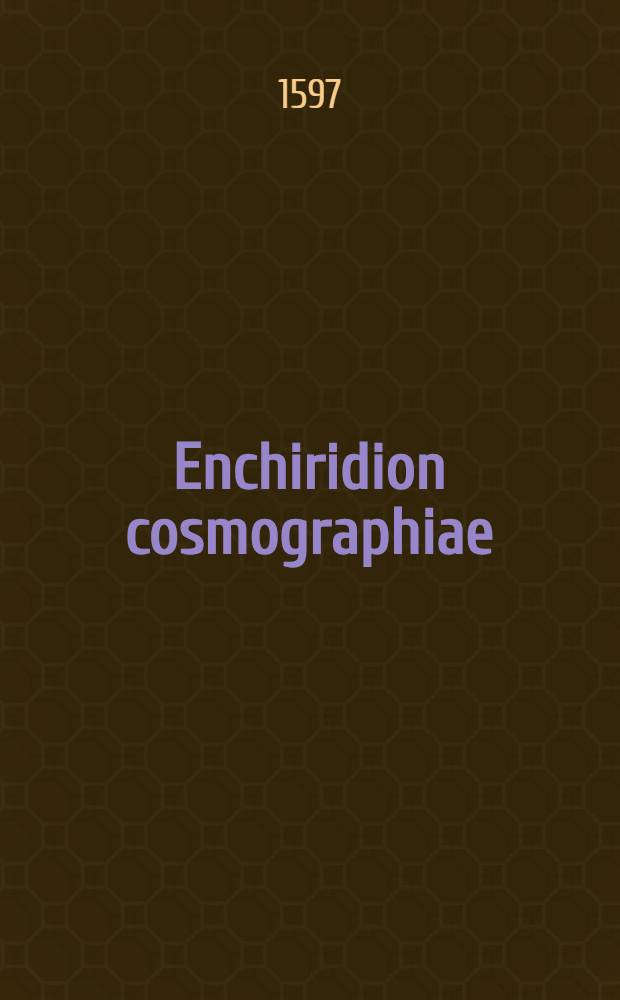 Enchiridion cosmographiae