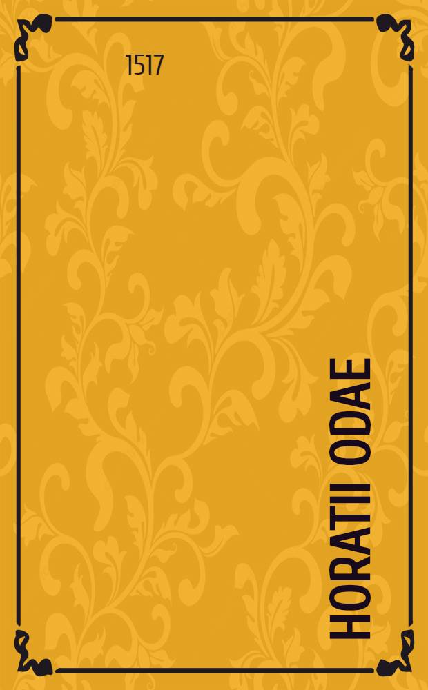 Horatii Odae