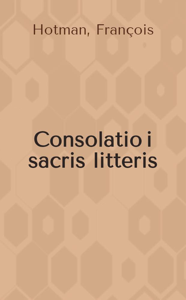 Consolatio i sacris litteris