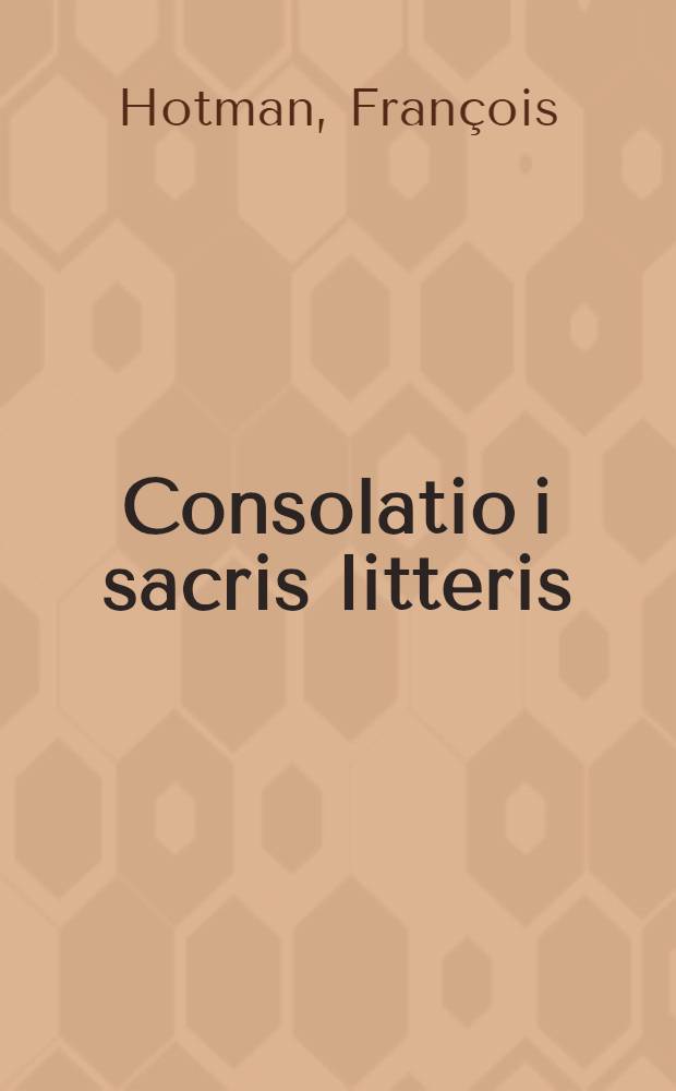 Consolatio i sacris litteris