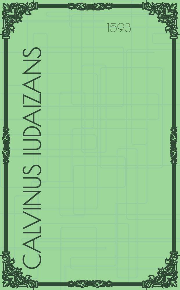 Calvinus iudaizans