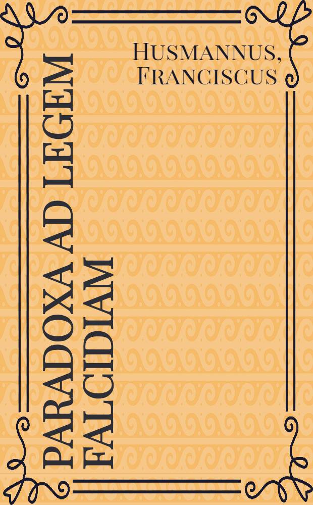 Paradoxa ad legem falcidiam