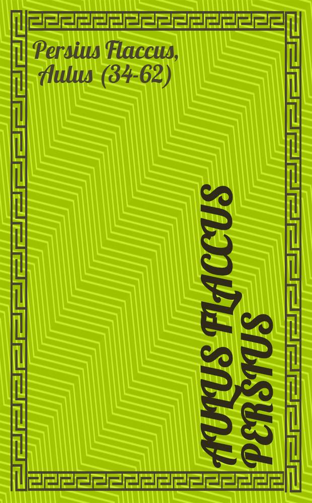 Aulus Flaccus Persius