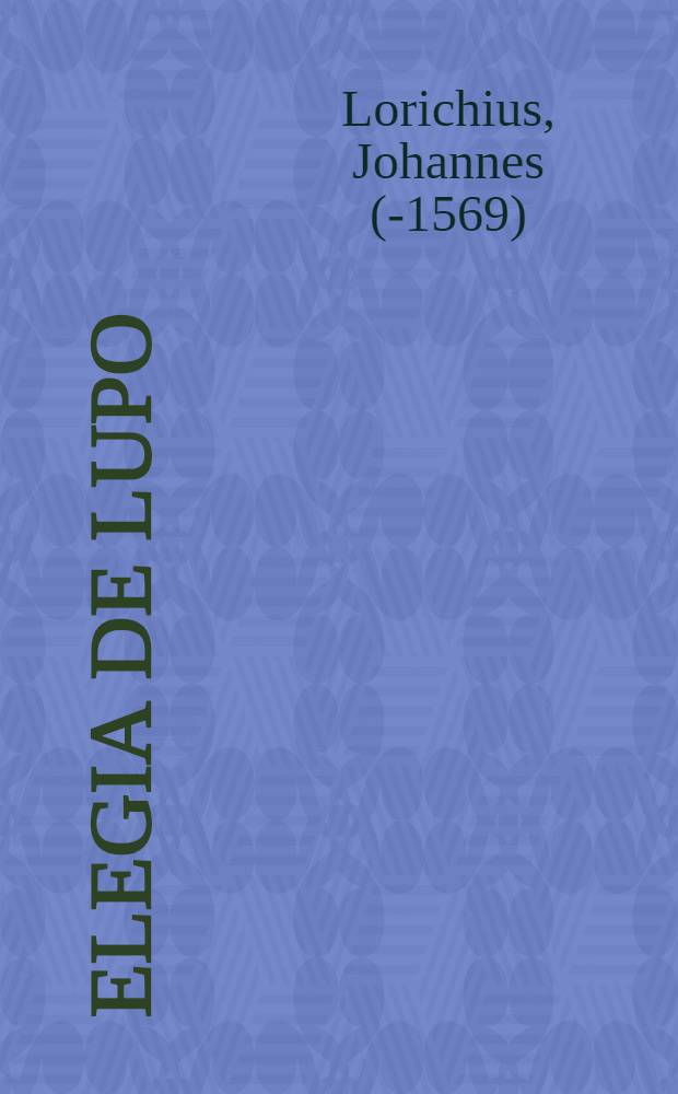 Elegia de lupo