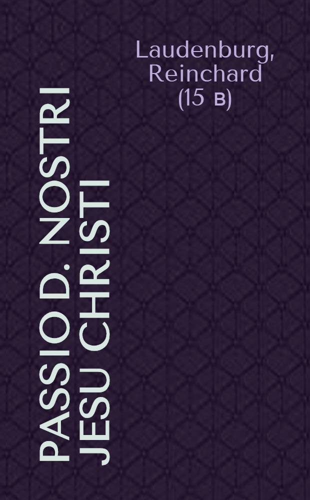 Passio D. nostri Jesu Christi