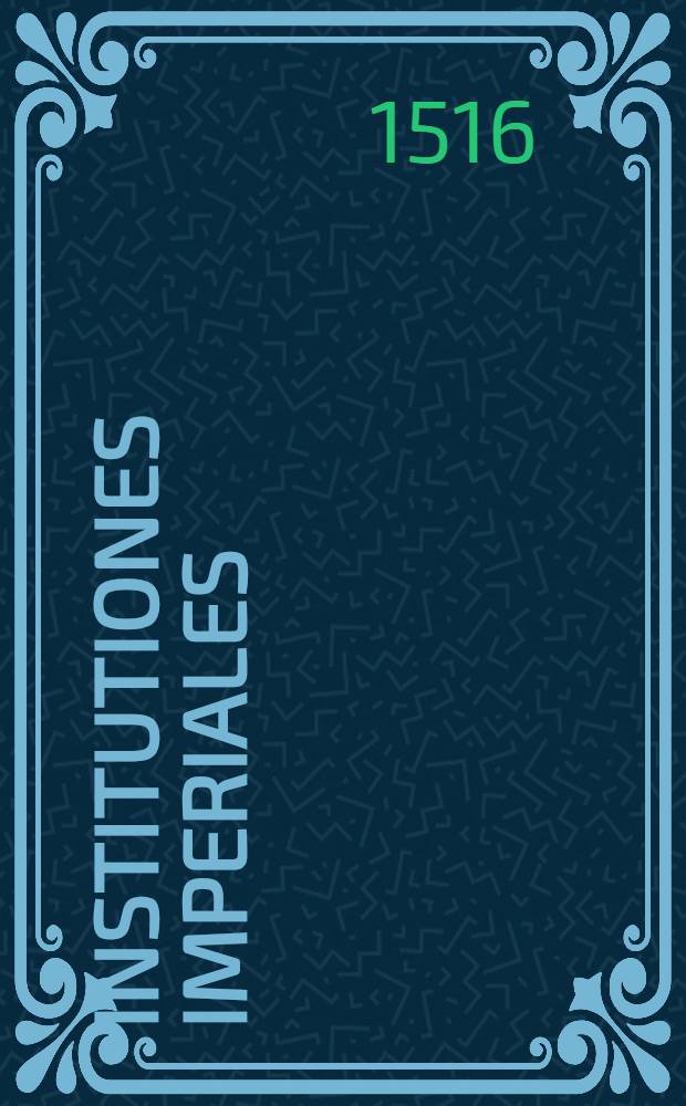 Institutiones imperiales