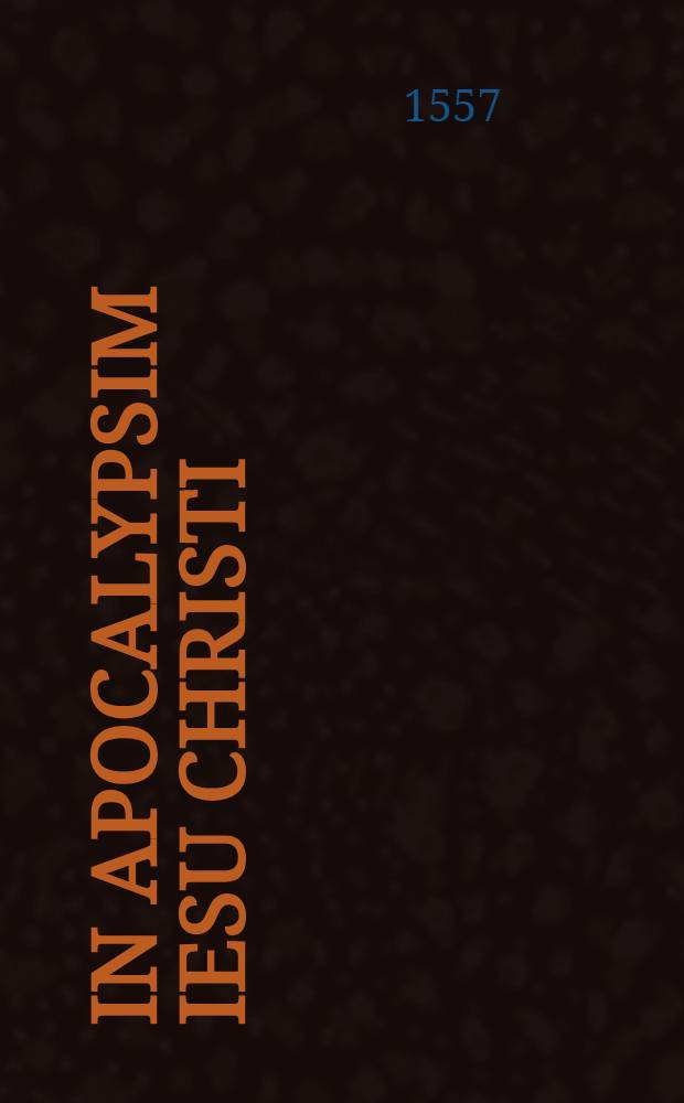 In Apocalypsim Iesu Christi
