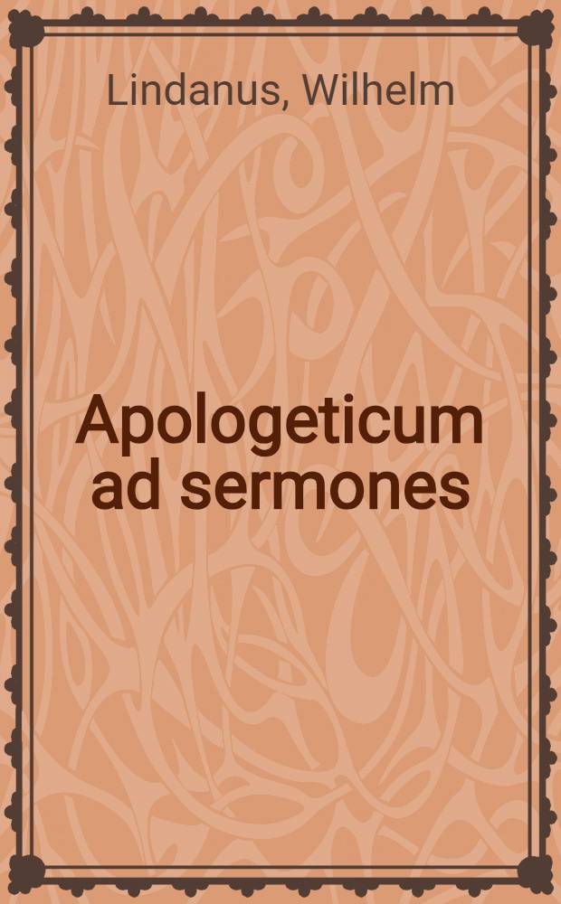 Apologeticum ad sermones