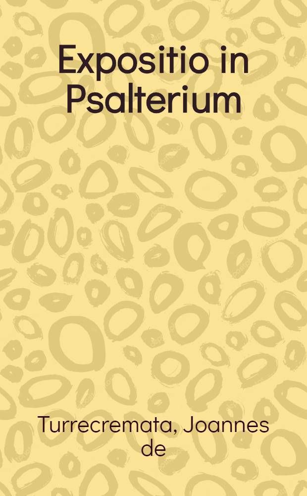 Expositio in Psalterium