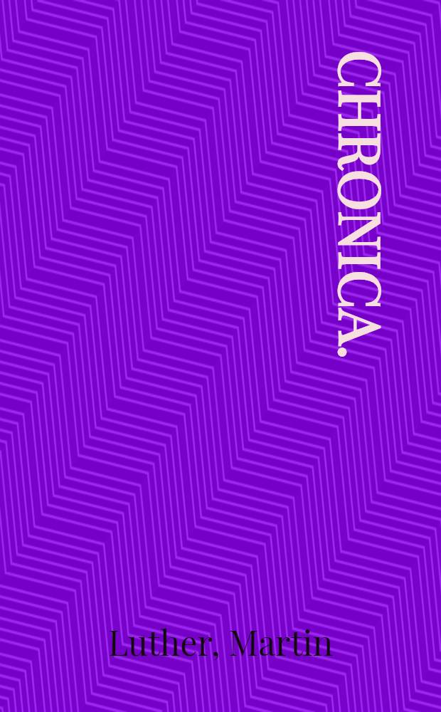 Chronica.