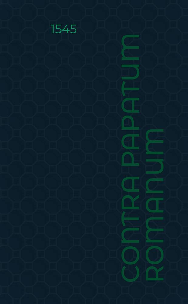 Contra papatum Romanum