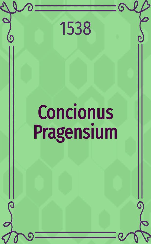Concionus Pragensium