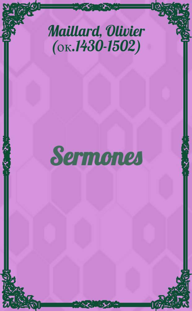 Sermones
