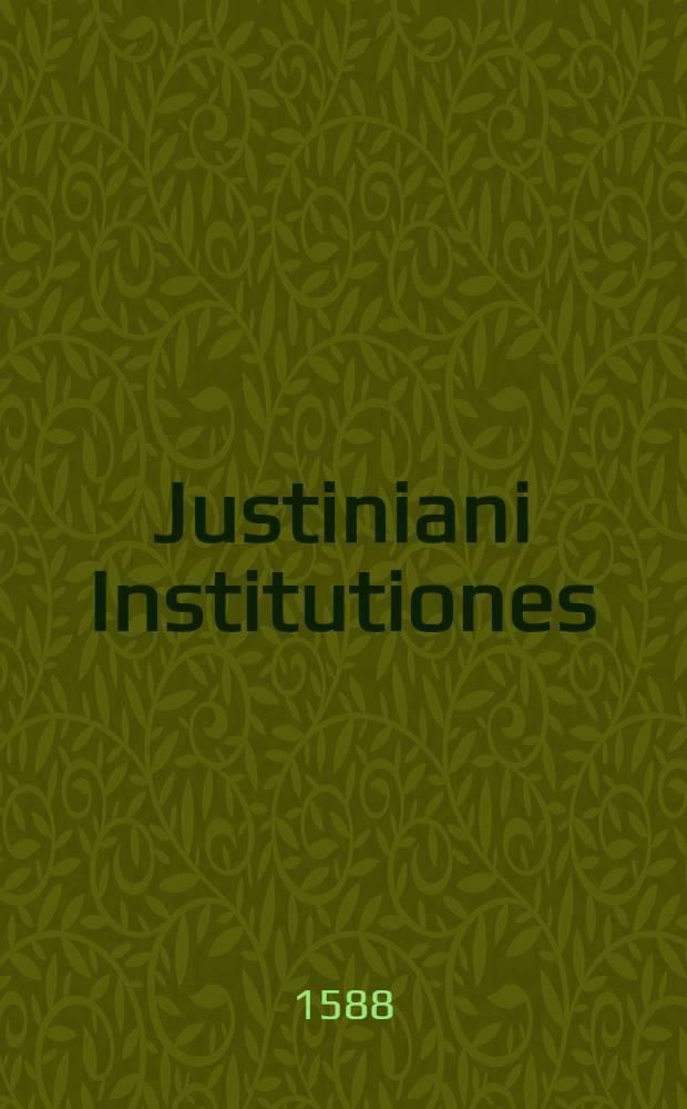 Justiniani Institutiones