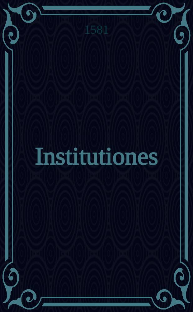 Institutiones