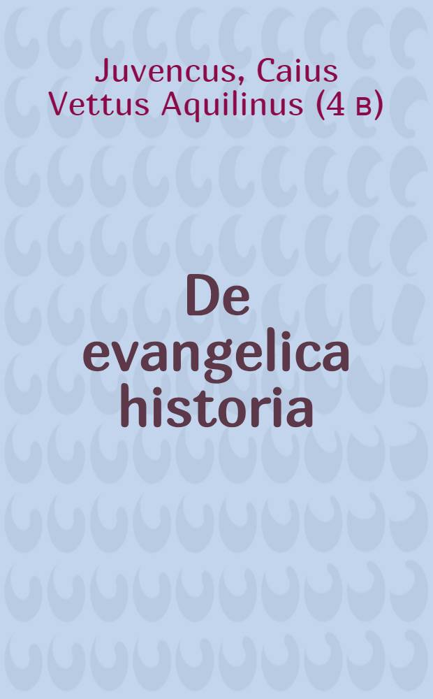De evangelica historia