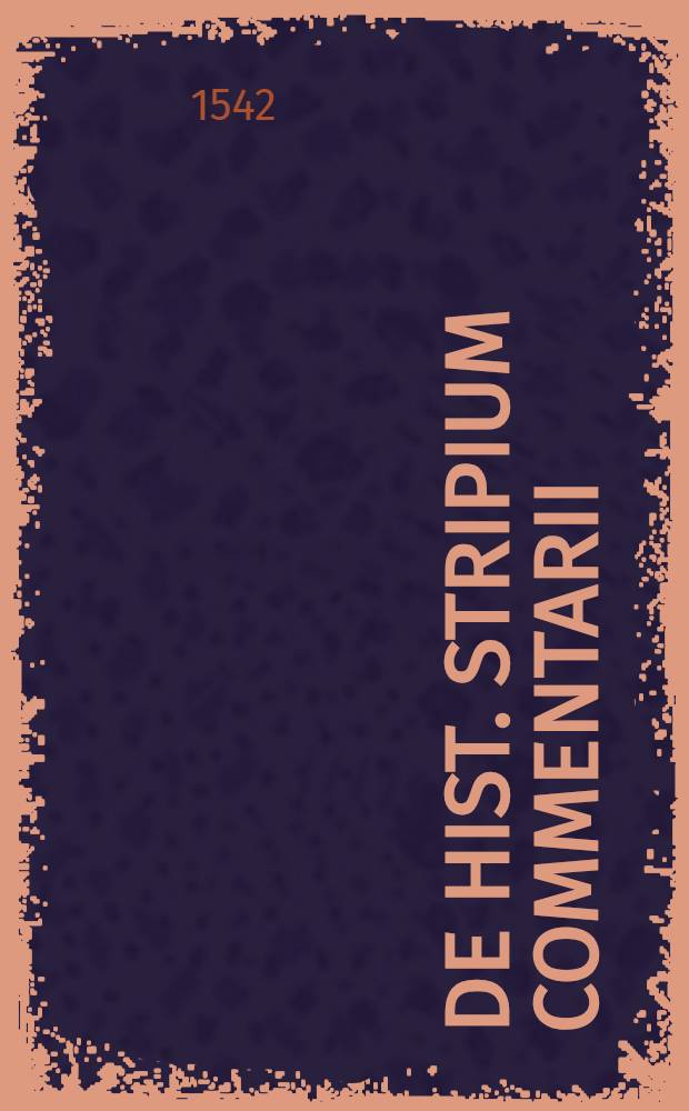 De hist. stripium commentarii