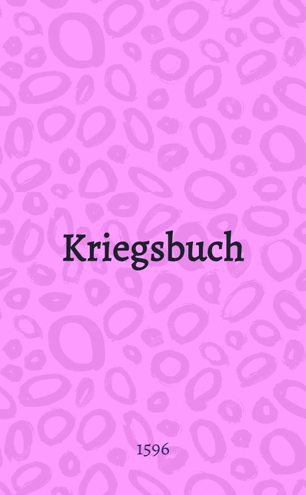 Kriegsbuch