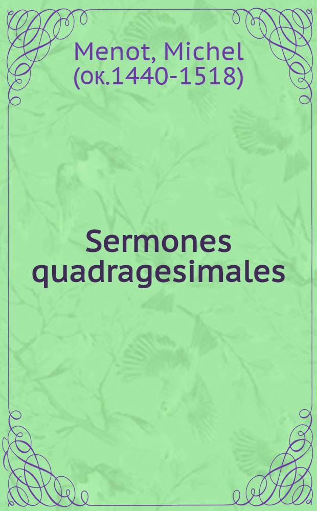 Sermones quadragesimales