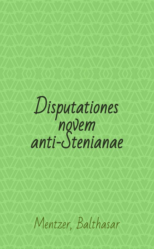 Disputationes novem anti-Stenianae