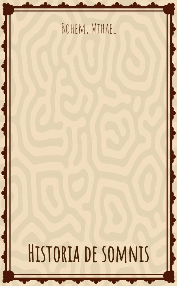 Historia de somnis