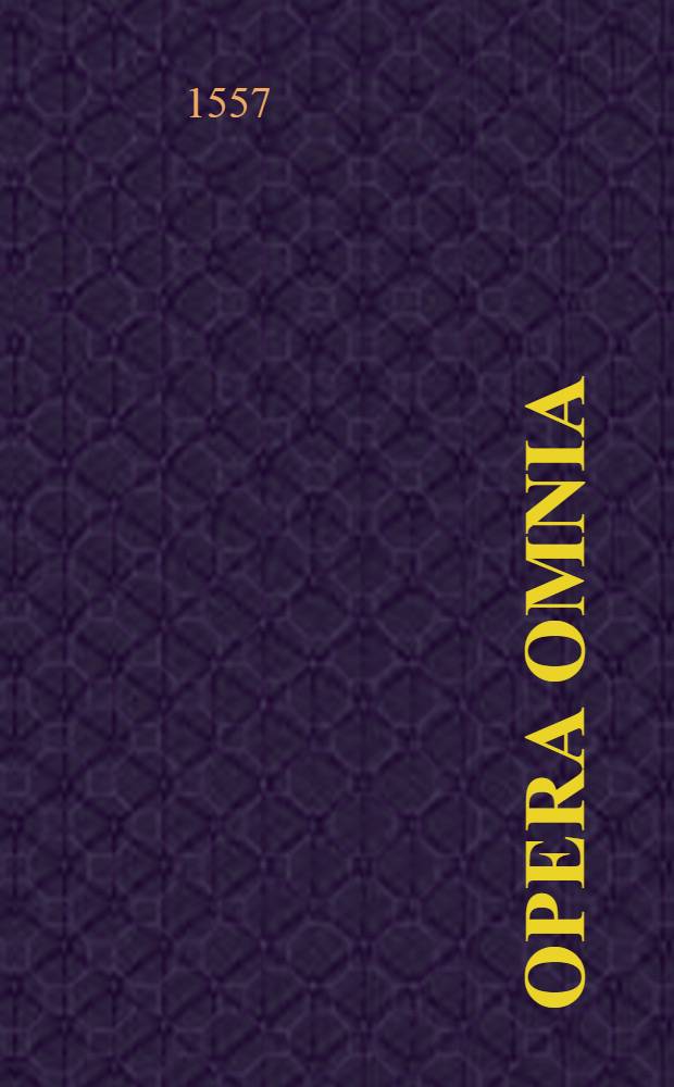Opera omnia