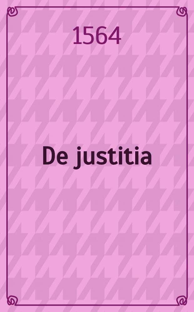De justitia